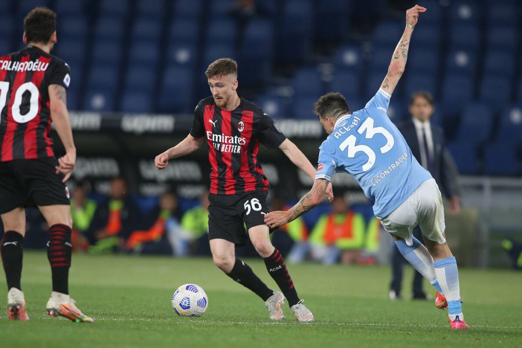 ROME, Italy - 26.04.2021: Salemaekers Milan, Francesco Acerbi LAZIO in action during the Italian Serie A Championship 2021 soccer match between SS LAZIO VS MILAN at Olympic stadium in Rome. PUBLICATIONxINxGERxSUIxAUTxONLY Copyright: xMarcoxIacobuccix/xIPAx/xMarcoxIacobuccix 0