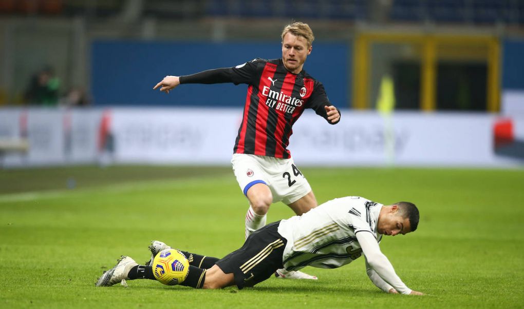 Fuflball, AC Mailand - Juventus Turin Photo LaPresse - Spada 06 january , 2020 Milan Italy Soccer A.C. Milan- Stagione 2020-2021 - Serie A Milan vs Juventus In the pic: simon Kjaer cristiano ronaldo PUBLICATIONxINxGERxSUIxAUTxONLY Copyright: xSpada/LaPressex