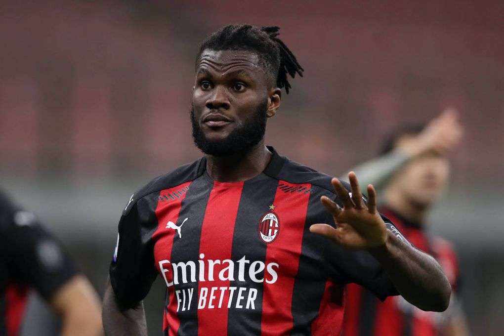 Milan, Italy, 1st May 2021. Franck Kessie of AC Milan reacts during the Serie A match at Giuseppe Meazza, Milan. Picture credit should read: Jonathan Moscrop / Sportimage PUBLICATIONxNOTxINxUK SPI-1027-0041
