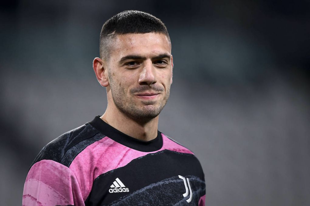 Merih Demiral of Juventus FC smiles during warm up prior to the Serie A football match between Juventus FC and SS Lazio. Juventus FC won 3-1 over SS Lazio. Juventus FC v SS Lazio - Serie A Copyright: xNicolxCampox