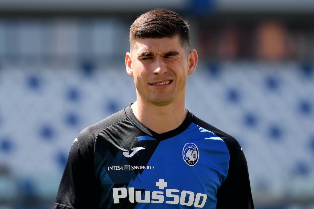 Ruslan Malinovskyi of Atalanta BC reacts during the warm up prior to the Serie A football match between US Sassuolo and Atalanta BC at Citta del Tricolore stadium in Reggio Emilia Italy, May 2nd 2021. Photo Andrea Staccioli / Insidefoto andreaxstaccioli