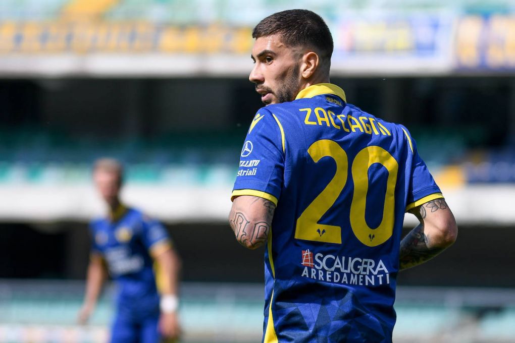 Mattia Zaccagni Hellas Verona during Hellas Verona vs Torino FC, Italian football Serie A match in Verona, Italy, May 09 2021 PUBLICATIONxINxGERxSUIxAUTxONLY Copyright: xLiveMedia/EttorexGriffonix/xIPAx/xLiveMediax 0