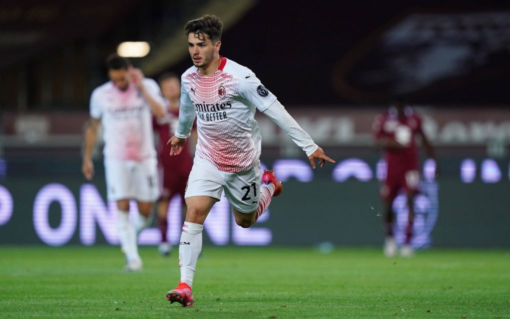 Photo LaPresse - Spada May 12 , 2021 Turin Italy Soccer AA.C. Milan- Season 2020-2021 - Serie A Torino vs Milan In the pic: Brahim Diaz celebrates after scoring 0-3 PUBLICATIONxNOTxINxITAxFRAxCHN Copyright: xSpada/LaPressex