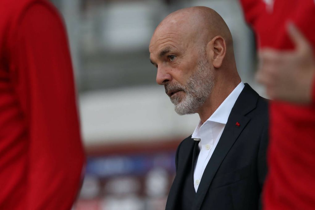 Turin, Italy, 12th May 2021. Stefano Pioli Head coach of AC Milan during the Serie A match at Stadio Grande Torino, Turin. Picture credit should read: Jonathan Moscrop / Sportimage PUBLICATIONxNOTxINxUK SPI-1047-0061