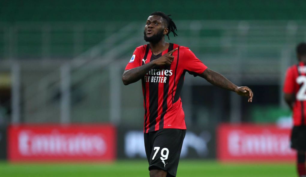Ac Milan - Cagliari Calcio Franck Kessie of Ac Milan gestures during the Serie A match between Ac Milan and Cagliari Calcio. Milano Stadio Giuseppe Meazza Italy Copyright: xMarcoxCanonierox