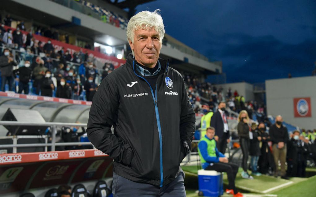 Gian Piero Gasperini Coach Atalanta during the Italian Serie A Italy Cup match between Atalanta 1-2 Juventus at Mapei Stadium on May. 19, 2021 in Reggio Emilia, Italy. Noxthirdxpartyxsales PUBLICATIONxNOTxINxJPN 160667527