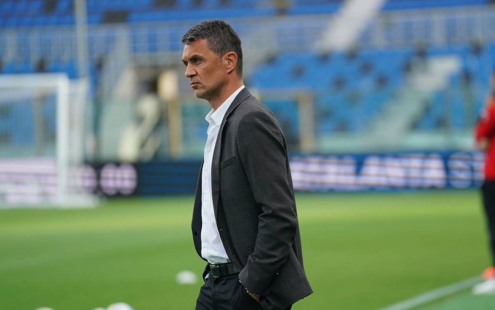 Photo LaPresse - Spada May 23 , 2021 Bergamo Italy Soccer A.C. Milan- Season 2020-2021 - Serie A Atalanta vs Milan In the pic: Paolo Maldini PUBLICATIONxNOTxINxITAxFRAxCHN Copyright: xSpada/LaPressex