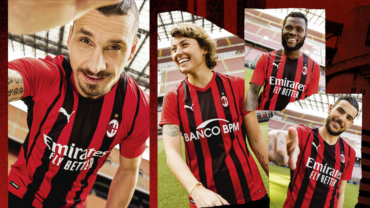 Official: AC Milan unveil 2021-22 home shirt - 'Move Like Milan' and ...