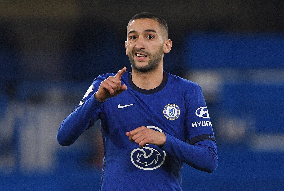 Chelsea v Arsenal - Premier League - Stamford Bridge Hakim Ziyech during the Premier League match at Stamford Bridge, London PUBLICATIONxINxGERxSUIxAUTxONLY Copyright: xMarkxPainx 59747743