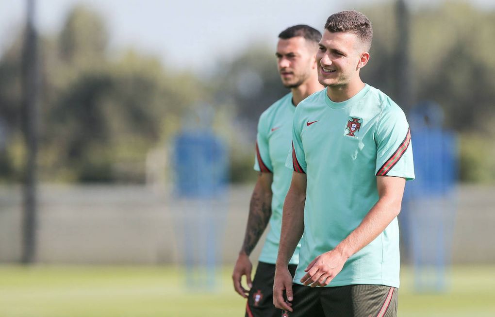 Portugal U21, U 21 national team, Nationalteam training Oeiras, 05/27/2021 - Training for the Portugal U-21 football team that took place this afternoon in the City of Football in Jamor, to prepare for the knockout phase of the European Championship, EM, Europameisterschaft Diogo Dalot PUBLICATIONxINxGERxSUIxAUTxHUNxONLY xGerardoxSantosx