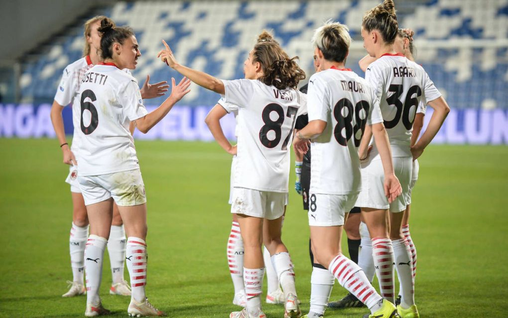 Photo Claudio Furlan/LaPresse May 30, 2021 Reggio Emilia, Italy Soccer Women Coppa Italia Final Milan vs Roma In the photo: AC Milan PUBLICATIONxNOTxINxITAxFRAxCHN Copyright: xClaudioxFurlan/LaPressex