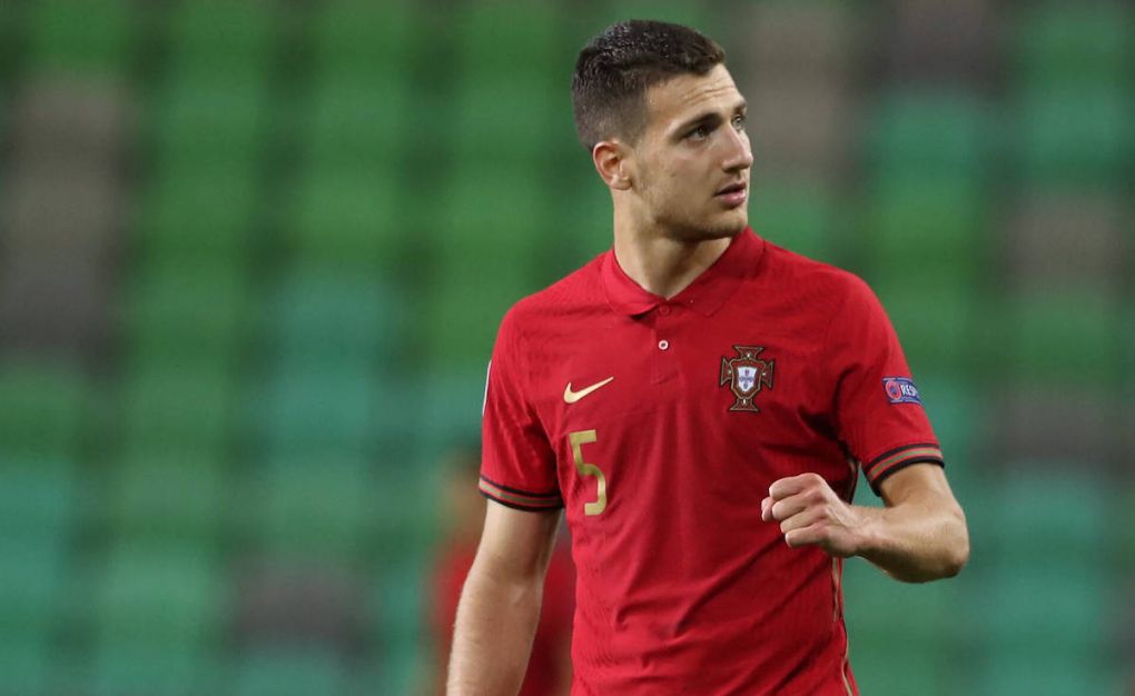 Ljubljana, Slovenia, 31st May 2021. Diogo Dalot of Portugal celebrates after team mate Francisco Conceicao scored to give the side a 5-3 lead in extra time of the UEFA U21, U 21 Championships 2021 match at Stadion Stoczicw, Ljubljana. Picture credit should read: Jonathan Moscrop / Sportimage PUBLICATIONxNOTxINxUK SPI-1070-0066