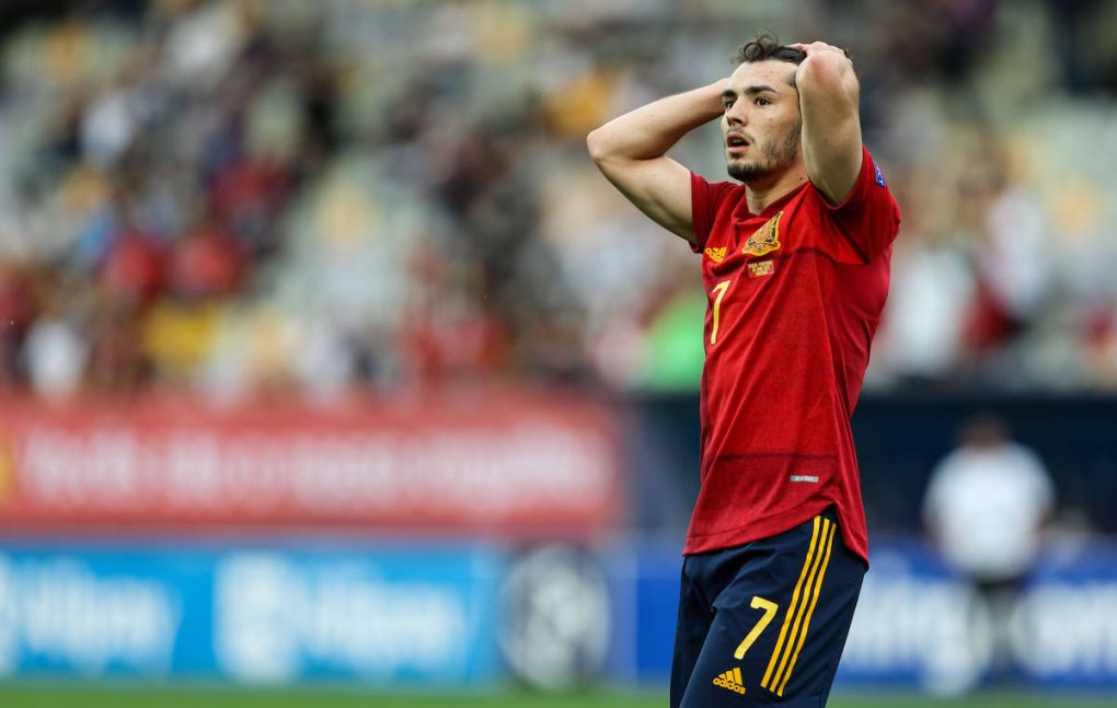 MARIBOR, SLOVENIA - JUNE 03: Brahim Diaz of Spain reacts during the 2021 UEFA European Under-21 Championship Semi-finals match between SF1 and SF2 at Stadion Ljudski vrt on June 3, 2021 in Maribor, Slovenia. Photo by Grega Valancic/MB Media SPO, SOC, FOI PUBLICATIONxINxGERxSUIxAUTxONLY Copyright: xSportida/MBxMediax