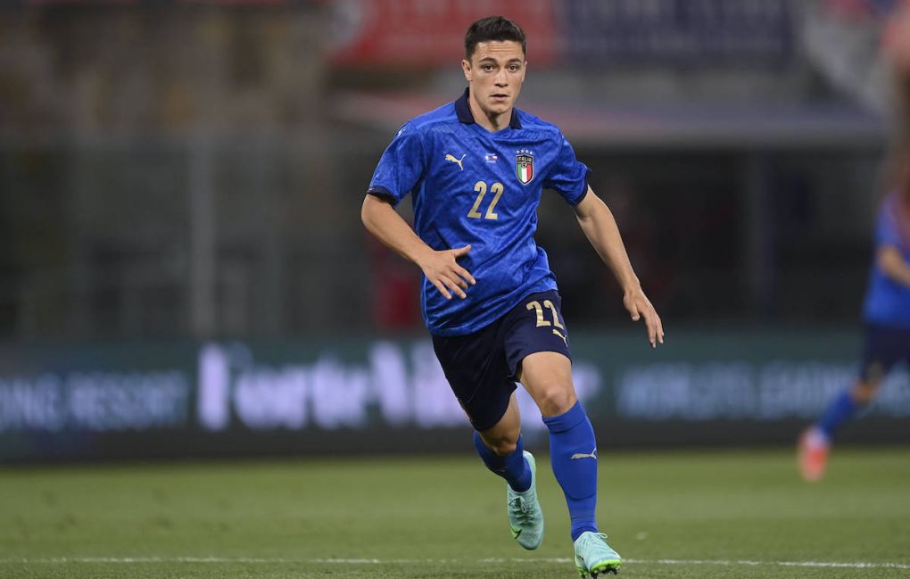 Photo LaPresse - Fabio Ferrari June 04, 2021 Bologna, Italy soccer Italy vs Czech Republic - Friendly match - Dall Ara Stadium of Bologna. In the pic:Giacomo Raspadori Italy PUBLICATIONxNOTxINxITAxFRAxCHN Copyright: xFabioxFerrari/LaPresex