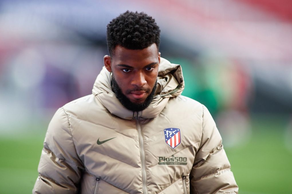 October 3, 2020, Madrid, MADRID, SPAIN: Thomas Lemar of Atletico de Madrid warms up during the spanish league, La Liga Santander, football match played between Atletico de Madrid and Villarreal CF at Wanda Metropolitano stadium on october 03, 2020 in Madrid, Spain. Madrid SPAIN - ZUMAa181 20201003_zaa_a181_074 Copyright: xOscarxJ.xBarrosox