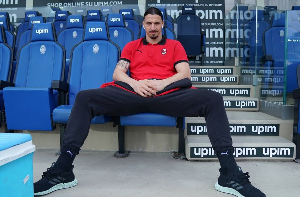 Sport Bilder des Tages Photo LaPresse - Spada May 23 , 2021 Bergamo Italy Soccer A.C. Milan- Season 2020-2021 - Serie A Atalanta vs Milan In the pic: Zlatan Ibrahimovic PUBLICATIONxNOTxINxITAxFRAxCHN Copyright: xSpada/LaPressex