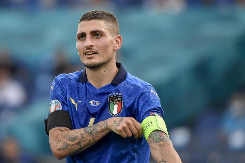 Marco Verratti Italy during the Uefa European Championship, EM, Europameisterschaft 2020 match between Italy 1-0 Galles at Olimpic Stadium on June 20, 2021 in Roma, Italy. Noxthirdxpartyxsales PUBLICATIONxNOTxINxJPN 162920551
