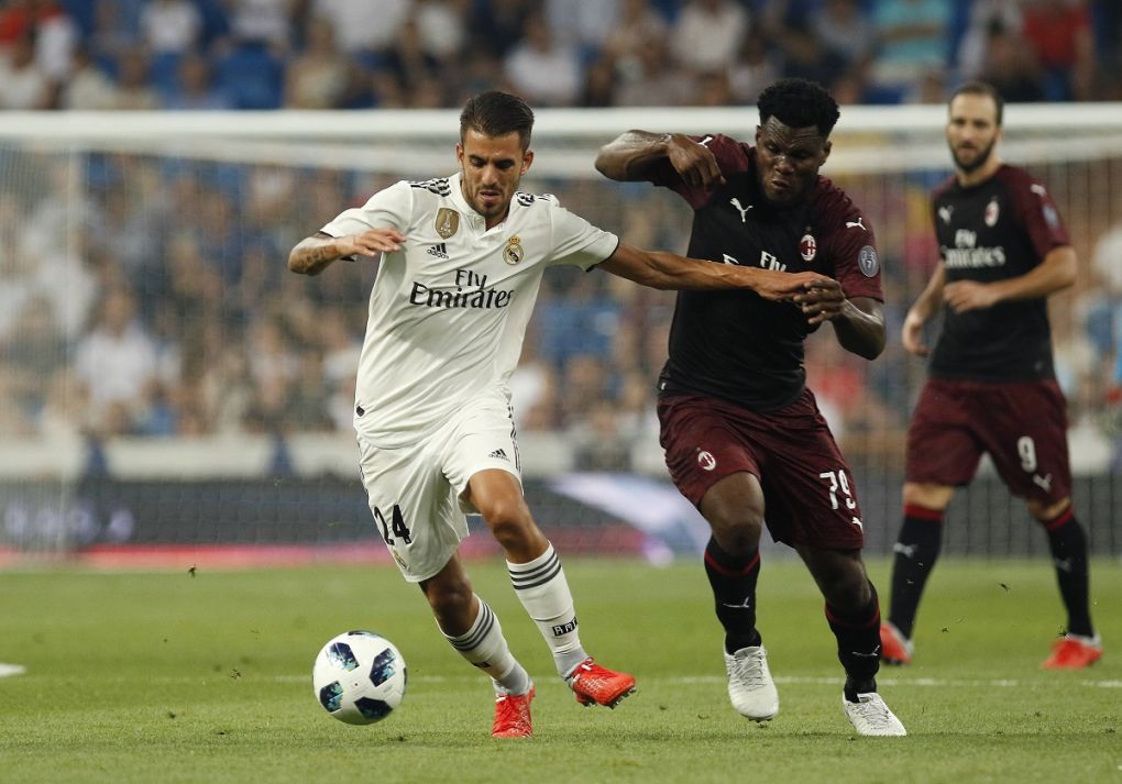 August 11, 2018 - Madrid, Madrid, Spain - Ceballos of Real Madrid in action during the Trofeo Santiago Bernabeu match between Real Madrid and AC Milan at Estadio Santiago Bernabeu. Real Madrid and AC Milan at Estadio Santiago Bernabeu in Madrid - ZUMAs197 84936767st Copyright: xManuxReinox