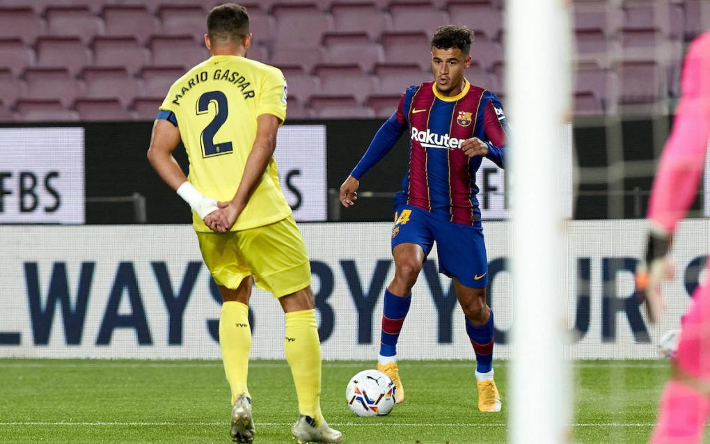 September 27, 2020, Barcelona, Spain: Philippe Coutinho of FC Barcelona, Barca during the Liga match between FC Barcelona and Villarreal CF at Camp Nou on September, 27 2020 in Barcelona, Spain. Barcelona Spain - ZUMAd159 20200927_zia_d159_197 Copyright: xDavidxRamirezx