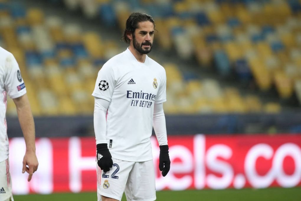 December 1, 2020, Kharkov, Ukraine: Isco of Real Madrid during the UEFA Champions League Group B stage match between Shakhtar Donetsk and Real Madrid at Metalist Stadium in Kharkov, Ukraine Kharkov Ukraine - ZUMAd159 20201201_zia_d159_155 Copyright: xIndirax