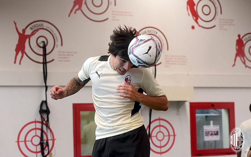 Sandro Tonali of AC Milan