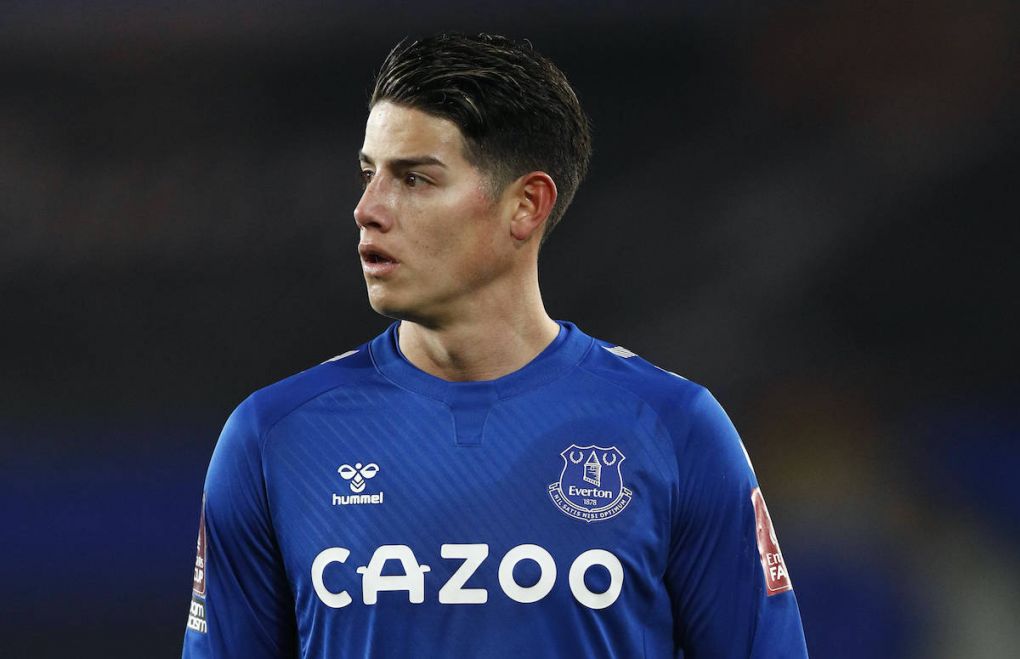 James Rodriguez of Everton