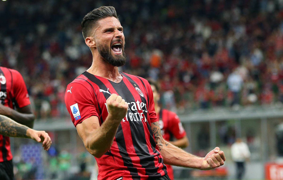 Olivier Giroud With A Second Half Brace In Three Mintes Turned Derby in Favor of AC Milan (Video)