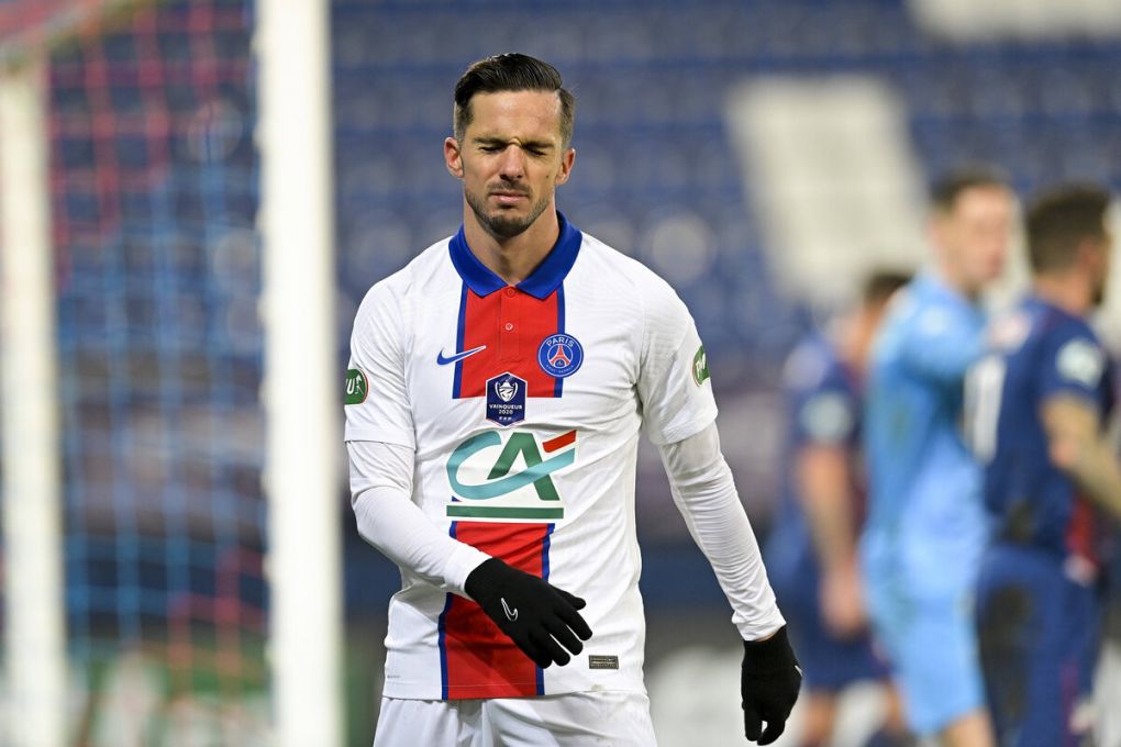 Pablo Sarabia PSG FOOTBALL : SM Caen vs PSG - 1/32 de Finale - Coupe de France - 10/02/2021 JBAutissier/Panoramic PUBLICATIONxNOTxINxFRAxITAxBEL