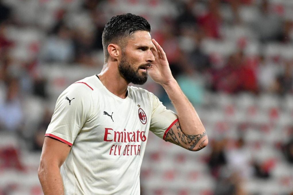 Olivier Giroud MIL FOOTBALL : OGC Nice vs Milan AC - Amical - Nice - 31/07/2021 LionelUrman/Panoramic PUBLICATIONxNOTxINxFRAxITAxBEL