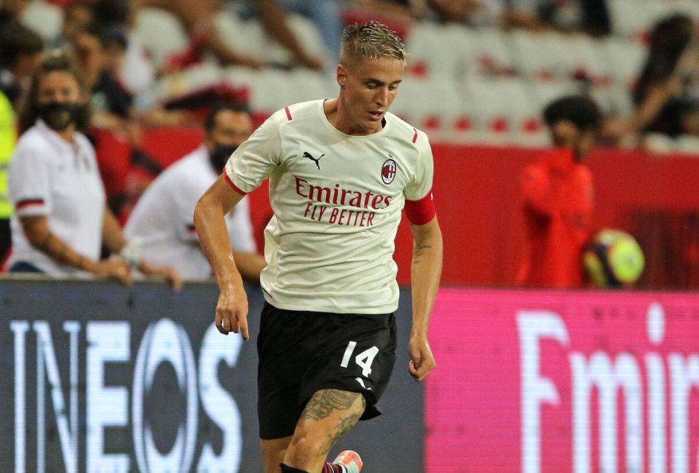 ANDREA CONTI, Milan, Serie A, Amichevole, Nizza vs Milan 1-1, Nizza SERIE A 2021-22 AMICHEVOLE NIZZA-MILAN 1-1