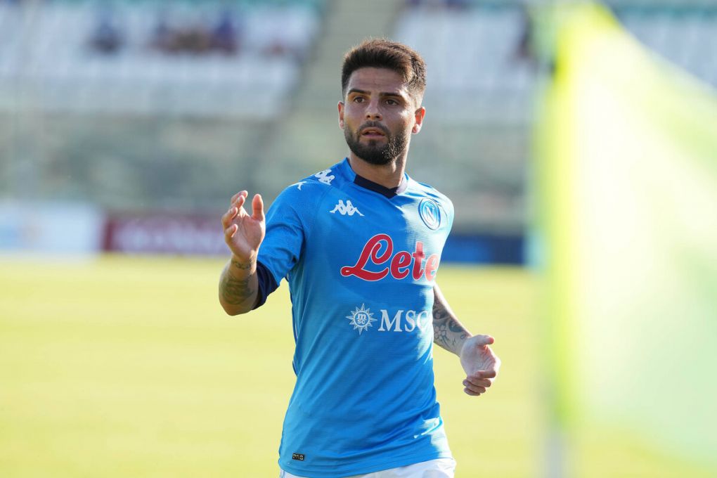 Castel Di Sangro, Italy : Lorenzo Insigne of SSC Napoli during the pre-season friendly match SSC Napoli and Ascoli Calcio on August 08, 2021 in Castel Di Sangro, Italy. Photo by Fotoagenzia Copyright: xFOTOAGENZIAx