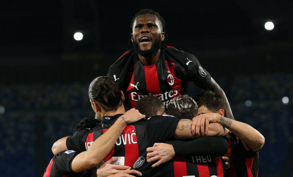 AC Milan s Ivorian midfielder Franck Kessie