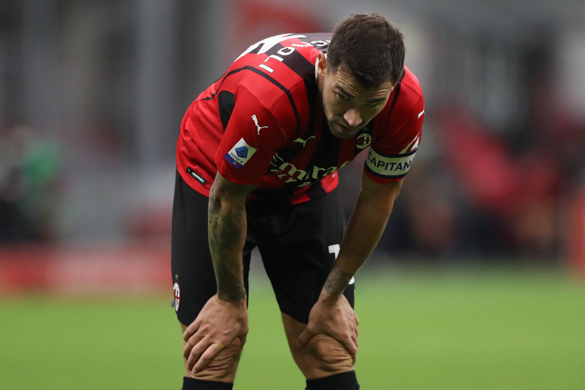 Milan, Italy, 22nd September 2021. Alessio Romagnoli of AC Milan reacts during the Serie A match at Giuseppe Meazza, Milan. Picture credit should read: Jonathan Moscrop / Sportimage PUBLICATIONxNOTxINxUK SPI-1185-0078