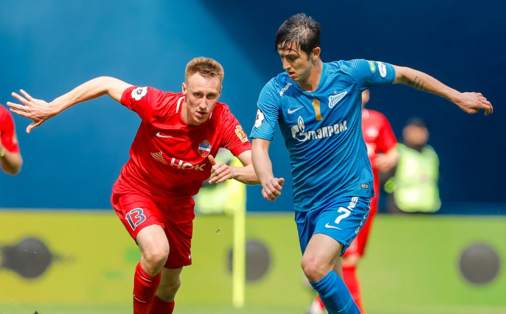 Sardar Azmoun (R) of FC Zenit Saint Petersburg