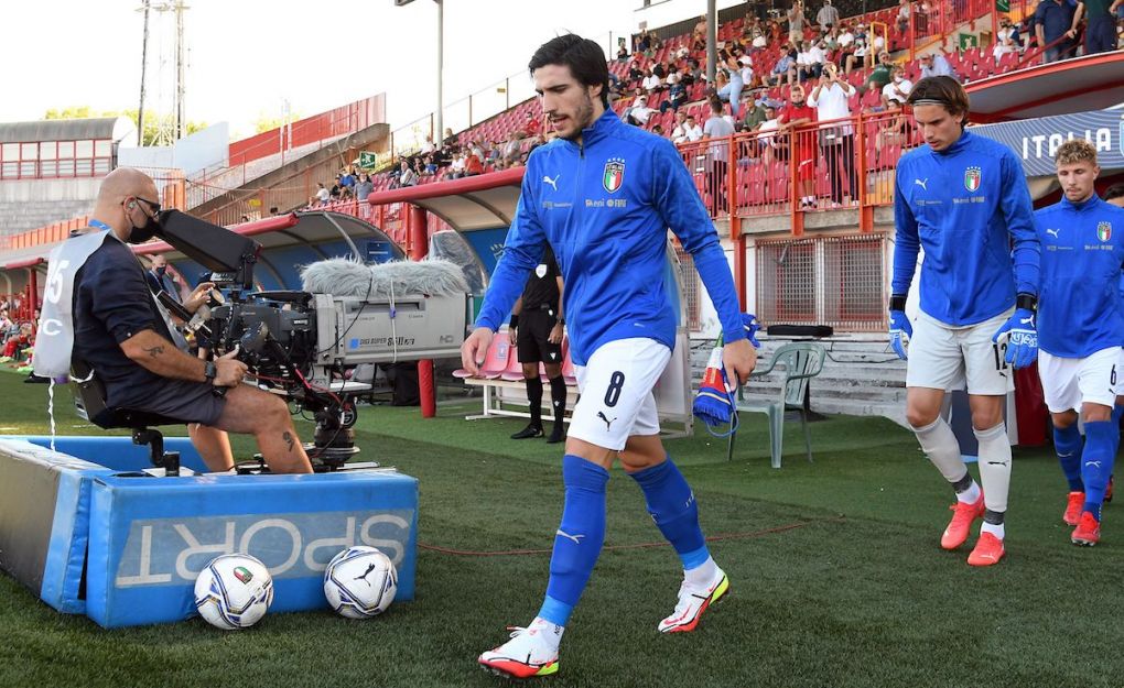 Sandro Tonali of Italy U21