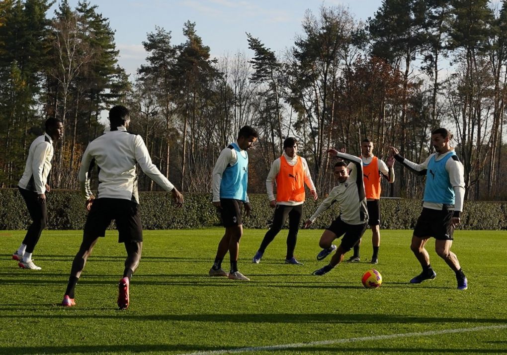 Milanello training