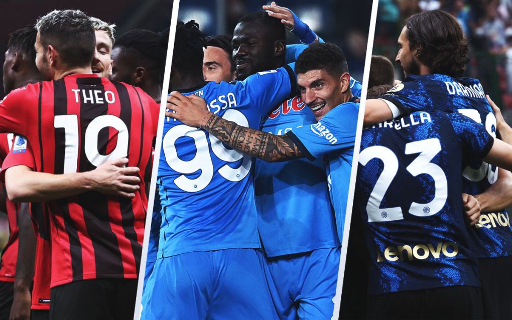 Milan, Napoli and Inter teams