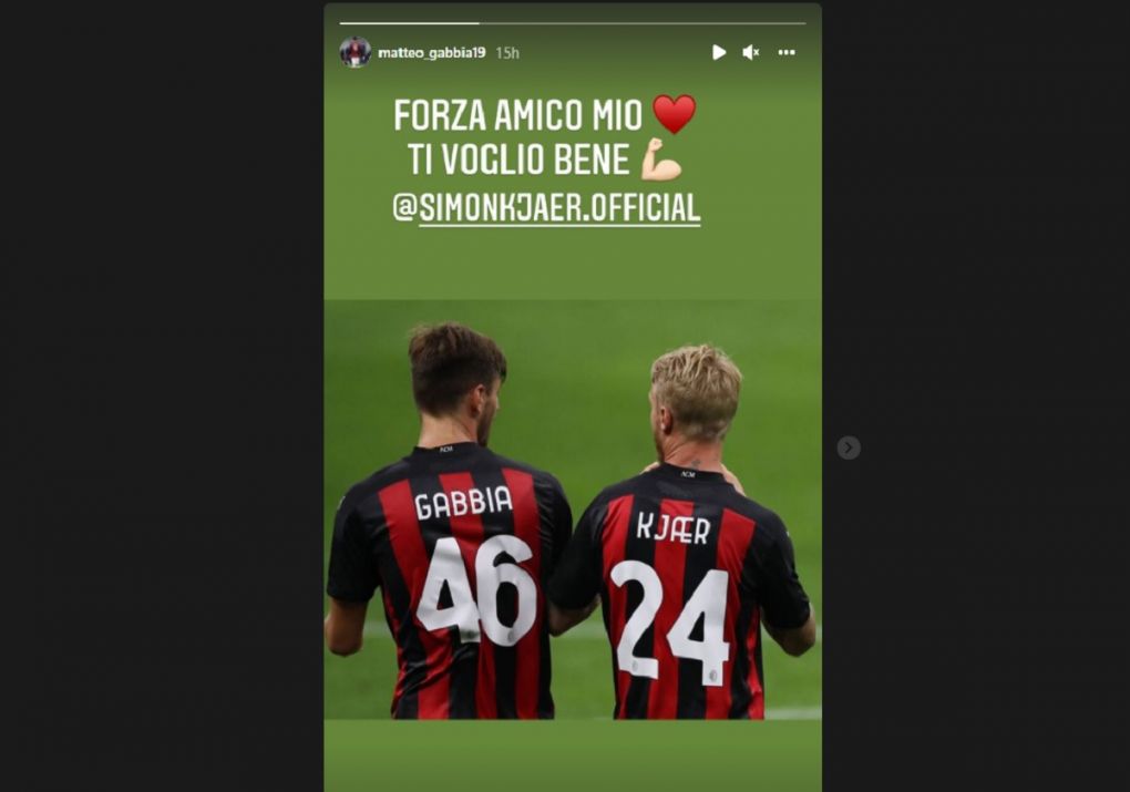 Matteo Gabbia and Simon Kjaer Instagram