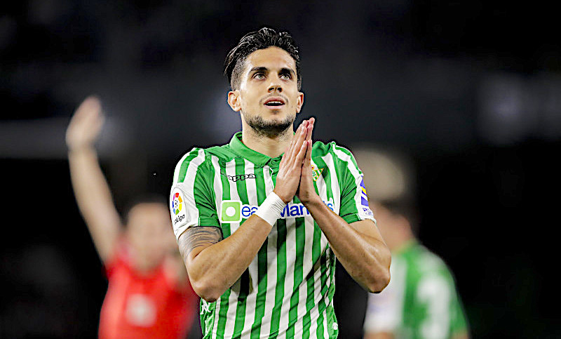 Marc Bartra (L) of Real Betis