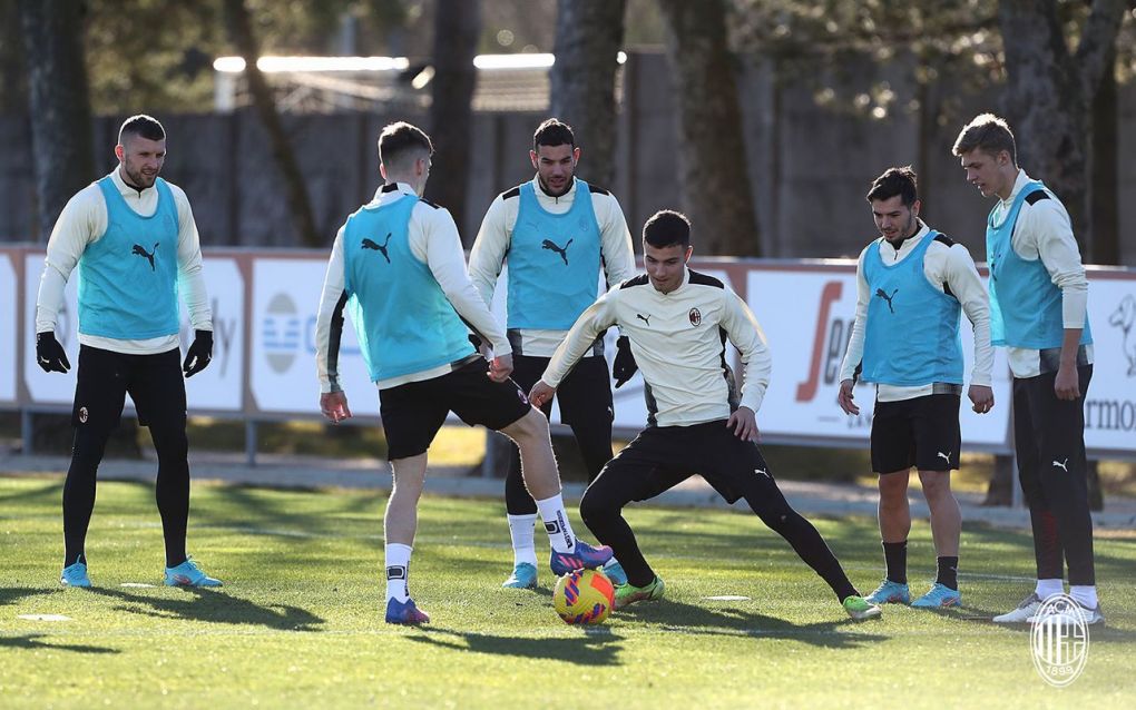 Milanello training