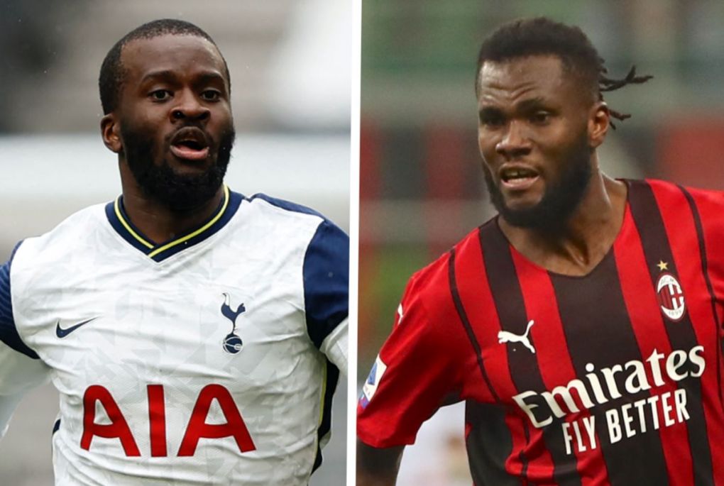 Franck Kessie of AC Milan Ndombele Spurs