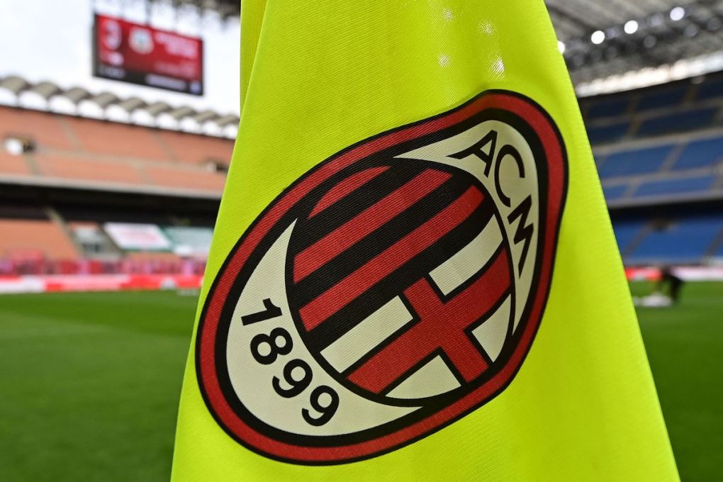 The logo of AC Milan