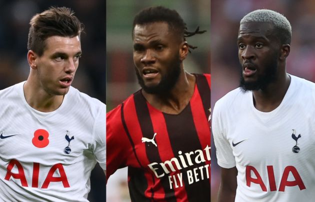 Tanguy Ndombele of Spurs Lo Celso Kessie