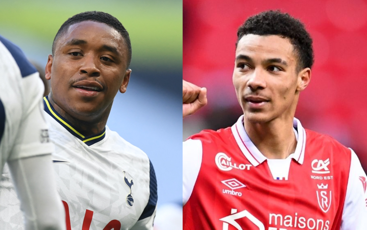Tottenham Hotspur's Dutch midfielder Steven Bergwijn Hugo Ekitike