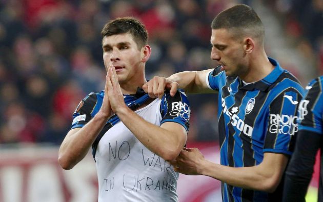 Atalanta's Ukrainian midfielder Ruslan Malinovskyi
