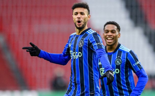 Ajax's Moroccan defender Noussair Mazraoui