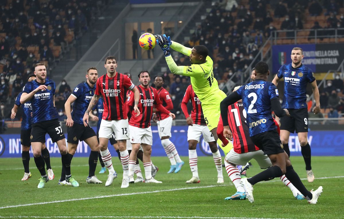 Inter and AC Milan drew 0-0 within the to begin with leg of the Italian Cup elimination round.