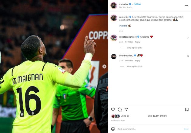 Mike Maignan Instagram
