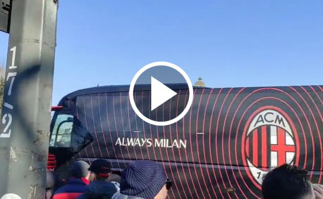 AC Milan team bus