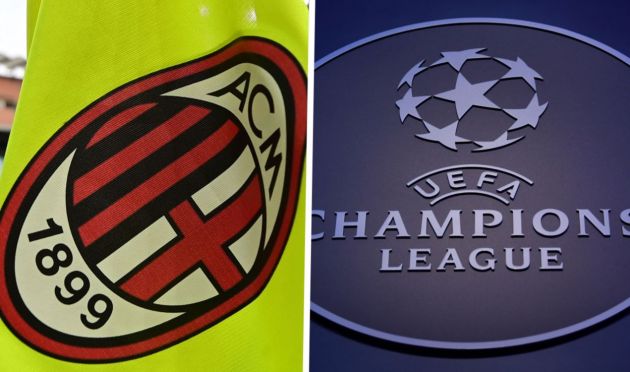 The logo of AC Milan